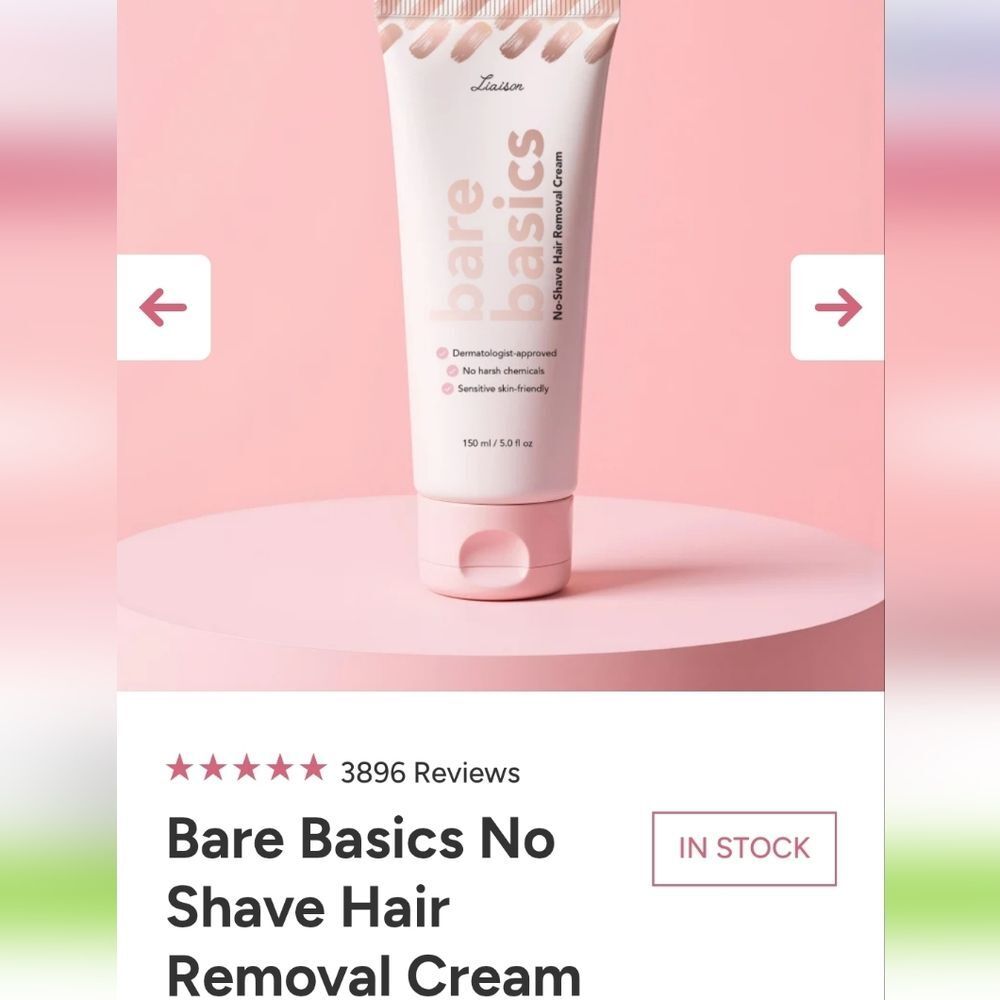 Her Liaison BARE BASICS No Shave Cream NEW Hair Removal - Picture 2 of 16
